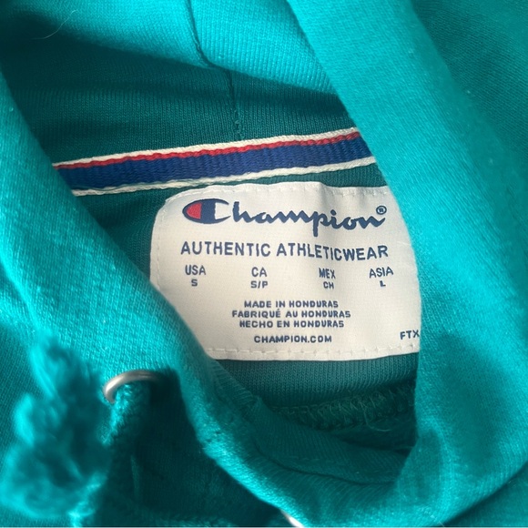 Champion emerald green Athletic Hoodie size small - Picture 3 of 7